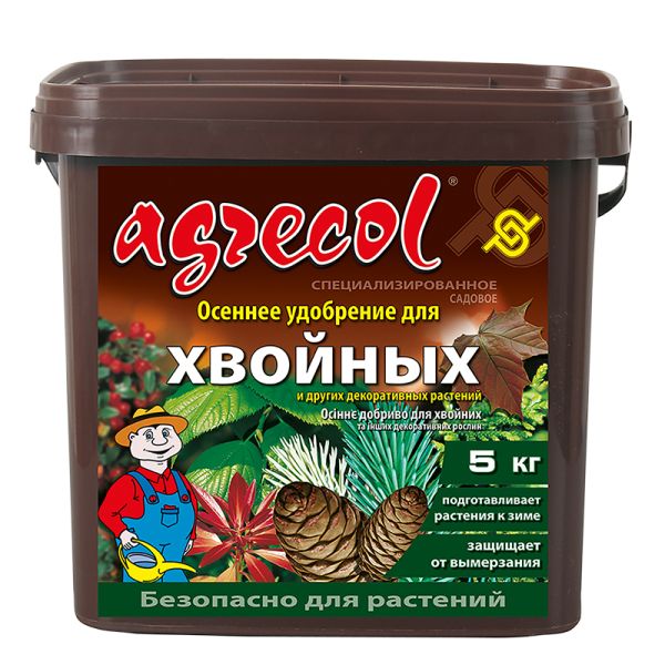 Осіннє добриво для хвойних рослин 0-0-25 Agrecol, 5кг