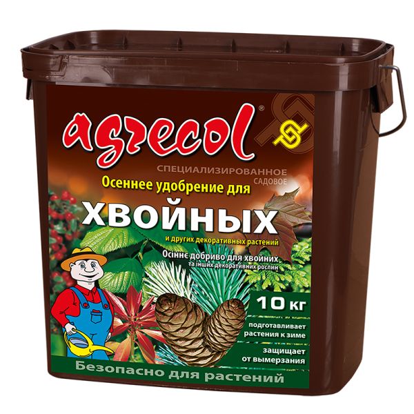 Осіннє добриво для хвойних рослин 0-0-25 Agrecol, 10 кг
