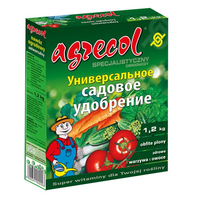 Універсальне садове добриво 15-15-17 Agrecol, 1,2 кг