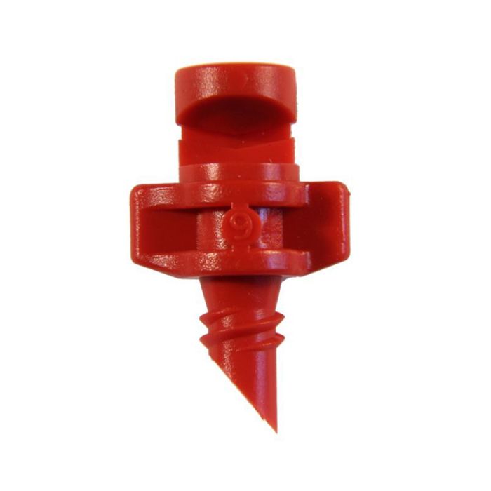 Single Piece Jet 180° Red Antelco