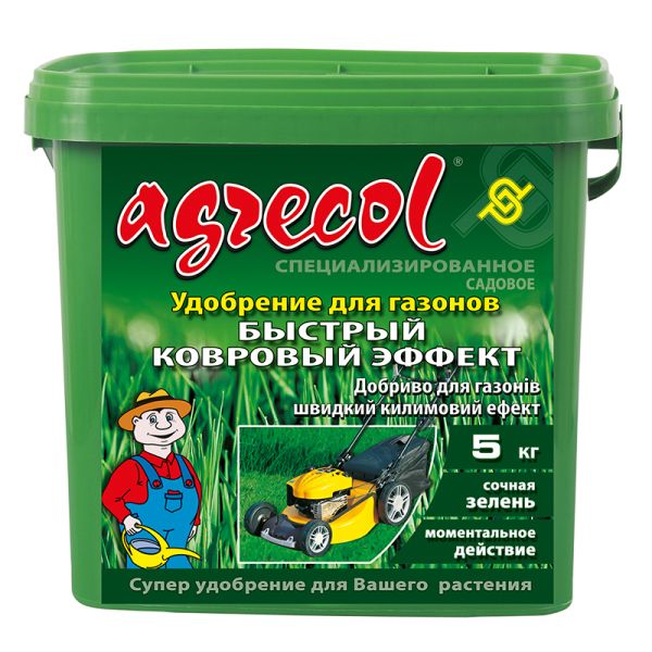Добриво для газонів швидкий килимовий ефект 34-0-0 Agrecol, 5 кг