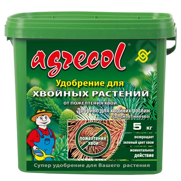 Добриво для хвойних від пожовтіння хвої 0-0-6 Agrecol