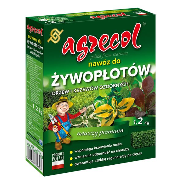 Удобрение для живых изгородей, декоративных деревьев и кустов 9-8-12 Agrecol