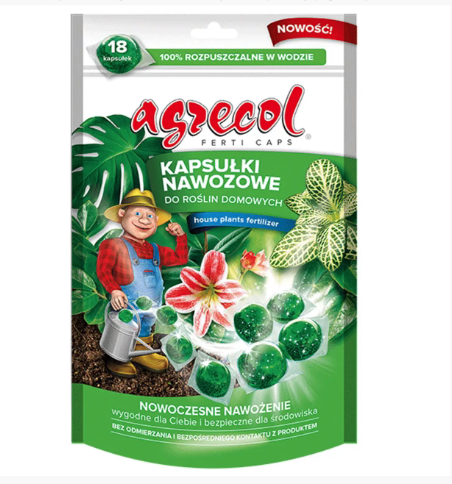 Добриво в капсулах для кімнатних рослин Agrecol, 18 шт